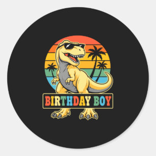 19th birthday boy hockey player bday party 19 classic round sticker