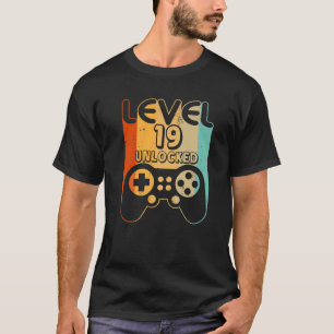19Th Birthday Boys Level 19 Unlocked T-Shirt