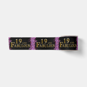 19th Birthday Satin Ribbon