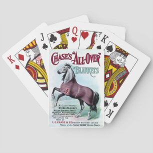 19th C. Chase Horse Blankets Playing Cards