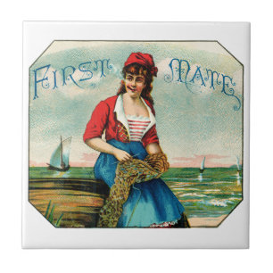 19th C. First Mate Cigars Tile
