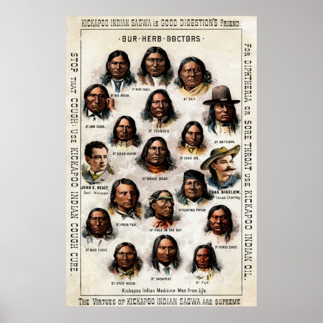 19th C. Indian Medicine Poster (Front)