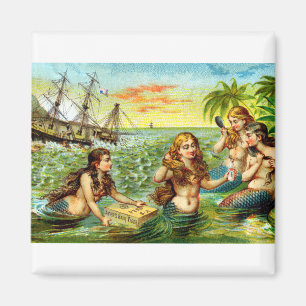 19th C. Mermaids Magnet