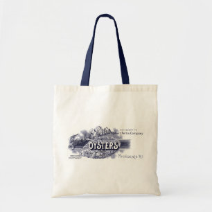 19th C. Oysters, blue Tote Bag