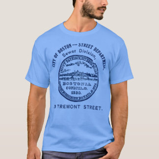 19th C Seal of the City of Boston Sewer Division T-Shirt