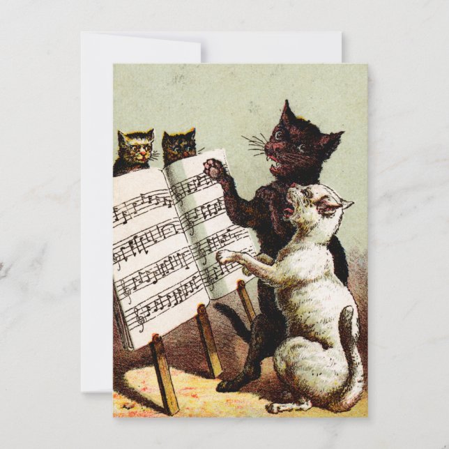 19th C. Singing Cats (Front)