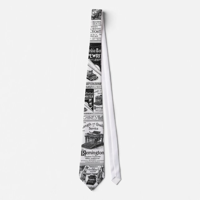 19th century advertisements tie (Front)