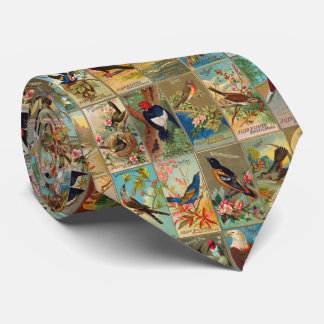 19th Century Birds of America Illustrations Tie