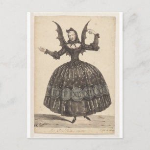 ​19th-Century French Ballet Costume Postcard