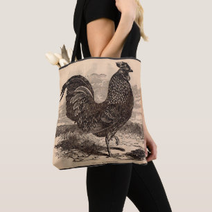 19th century Gallus Sonneratii rooster print Tote Bag