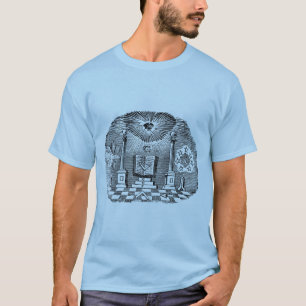 19th Century Masonic Blockcut all seeing engraving T-Shirt