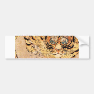 19th century painting of a tiger by Kuniyoshi Utag Bumper Sticker