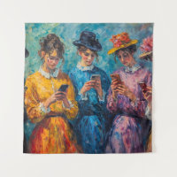 19th Century People Using Smartphones