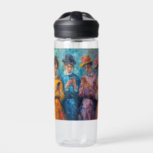19th Century People Using Smartphones Water Bottle