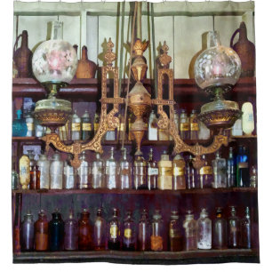 19th Century Pharmacy Shower Curtain