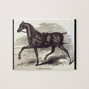 19th century print An English Roadster horse Jigsaw Puzzle