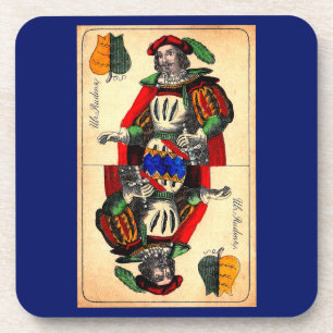 19th century tarot card no. 1 coaster