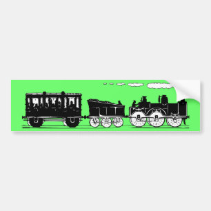 19th Century Train Bumper Sticker