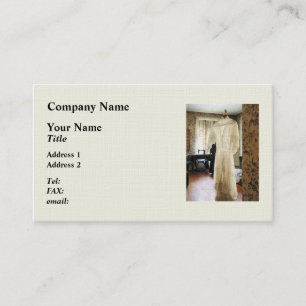 19th Century Wedding Dress Business Card