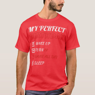 19th Perfect Birthday Gaming 19 Years Old Boys T-Shirt