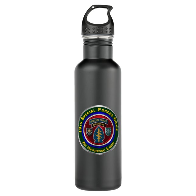 19th Special Forces Group (Airborne) 710 Ml Water Bottle (Front)