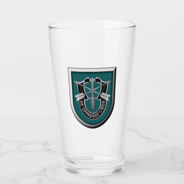 19th Special Forces Group (Airborne) Insignia Glass (Front)