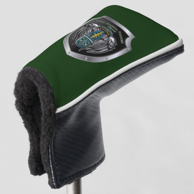 19th Special Forces Group (Airborne)  Shield Golf Head Cover (3/4 Front)