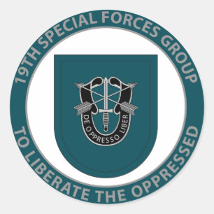 19th Special Forces Group Classic Round Sticker