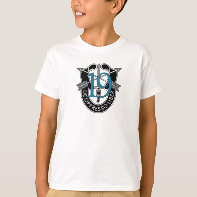 19th Special Forces Group Crest T-Shirt (Front)