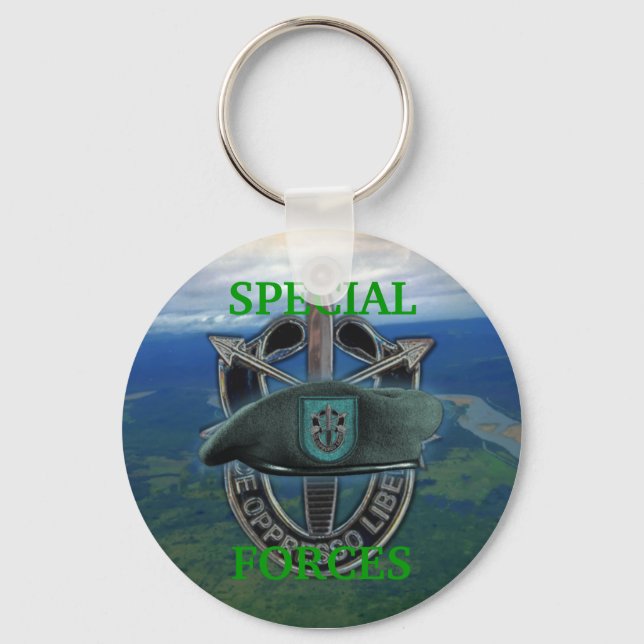 19th special forces group green berets Keychain (Front)