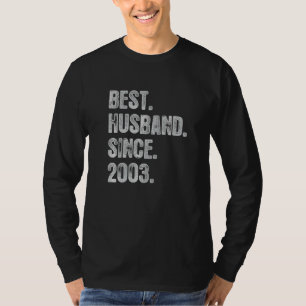 19th Wedding Aniversary For Him Best Husband Since T-Shirt