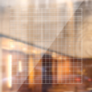 19X19 Goban Etched White Lines Transparent Decal