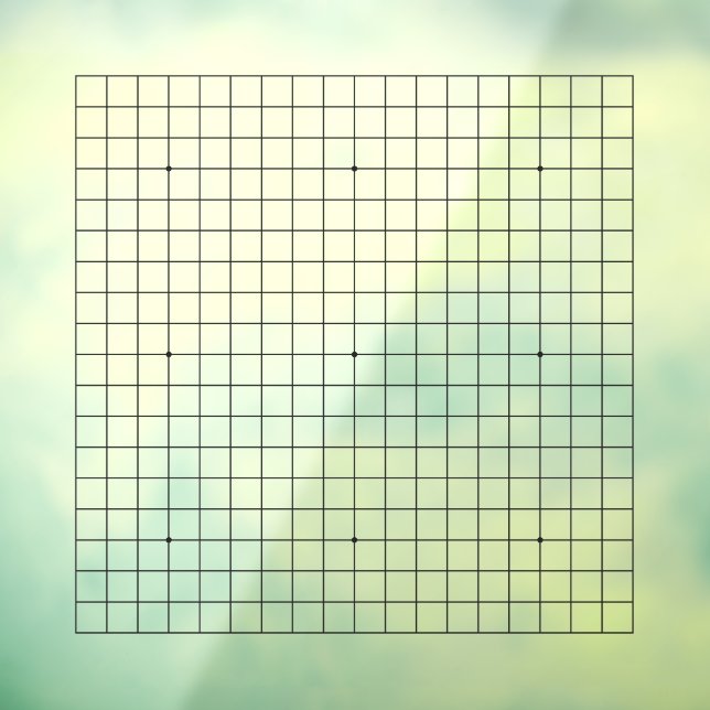 19x19 Goban Square Version Customisable Cling (Sheet 3)
