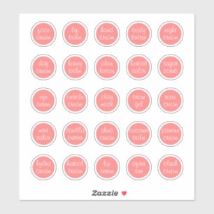 1.14" Coral Custom Cosmetic Jar Cream Balm