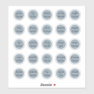 1.14" Dusty Blue Custom Cosmetic Jar Cream Balm St