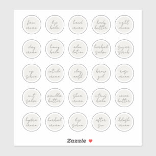 1.14" White Customisable Cosmetic Jar Cream Balm