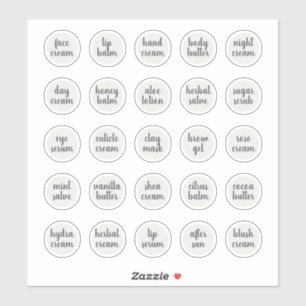 1.14" White Customisable Cosmetic Jar Cream Balm