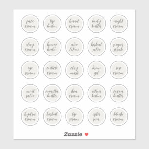 1.14" White Customisable Cosmetic Jar Cream Balm