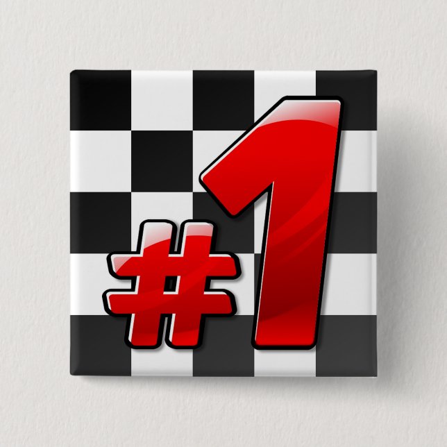 #1 15 CM SQUARE BADGE (Front)