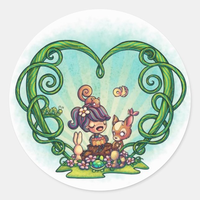 1 1/2" Forest Song Stickers (Front)