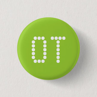 1.25" OT button - green