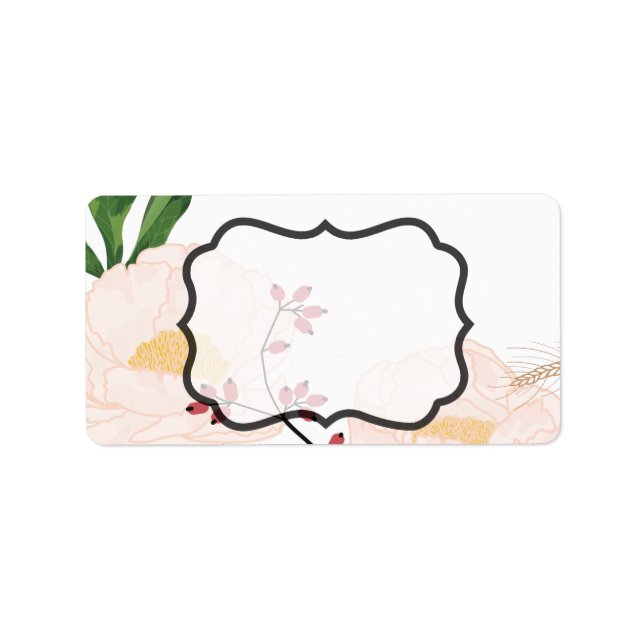 1.25"x2.75" Business Mailing Addres Label Baby Pin (Front)