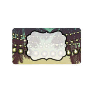 1.25"x2.75" Business Mailing Addres Label Beach Su