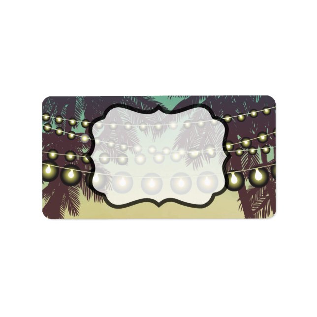 1.25"x2.75" Business Mailing Addres Label Beach Su (Front)