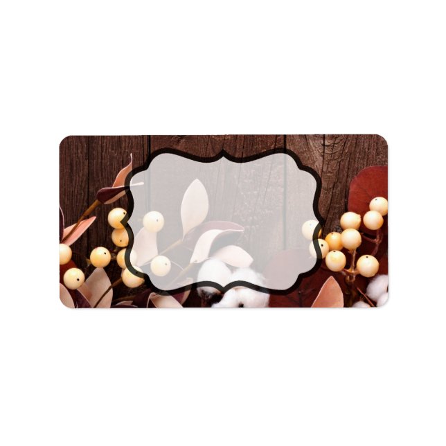 1.25"x2.75" Business Mailing Addres Label Cotton B (Front)