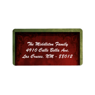 1.25"x2.75" Christmas XMAS Mailing Address Label