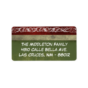 1.25"x2.75" Christmas XMAS Mailing Address Label
