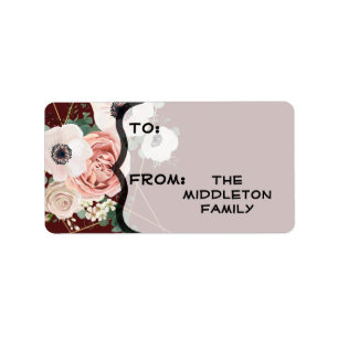 1.25"x2.75" Christmas XMAS Stick On Gift Tag