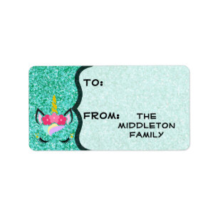 1.25"x2.75" Christmas XMAS Stick On Gift Tag