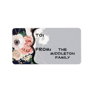 1.25"x2.75" Christmas XMAS Stick On Gift Tag